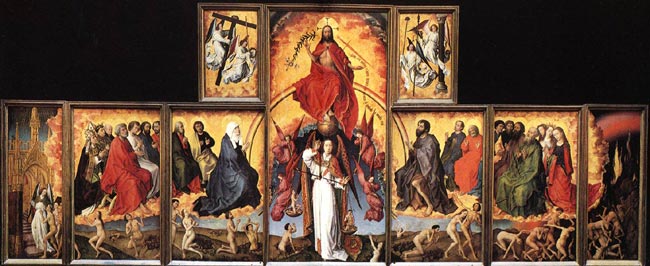 Het Laatste Oordeel. Rogier van der Weyden. Altaarretabel. 1448-51. Beaune, Htel-Dieu.