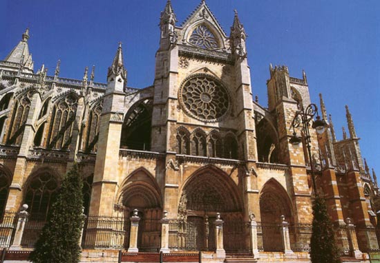 de gotische kathedraal Santa Maria de la Regla in Len
