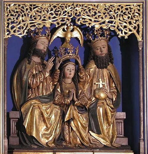Kroning van Maria in de hemel. Altenberg, Dom