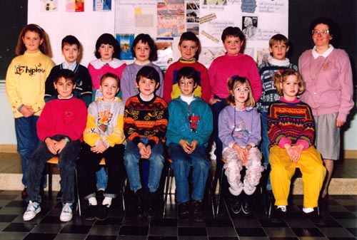 de leerlingen van het 4de leerjaar (schooljaar 1990-91)