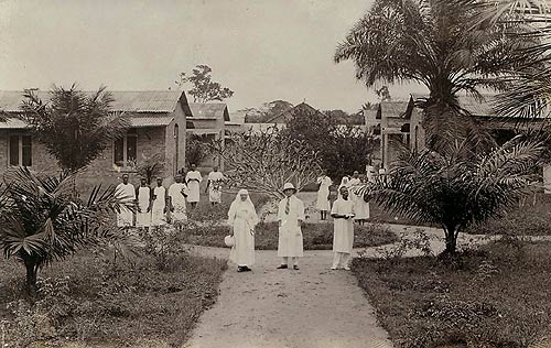 het hospitaal met zijn 6 paviljoenen (1931)