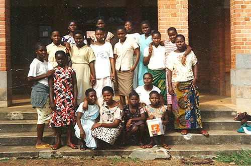groep schoolmeisjes