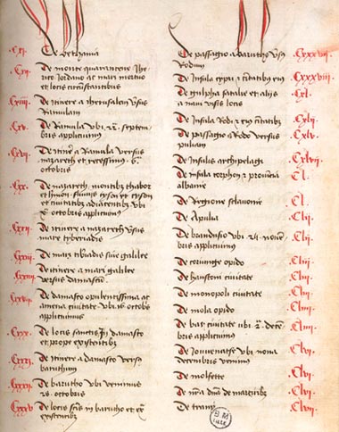 Reisverslag in het Latijn van Jan Adornes naar het H. Land. 15de eeuwse kopie. Rijsel, stadsbibliotheek.