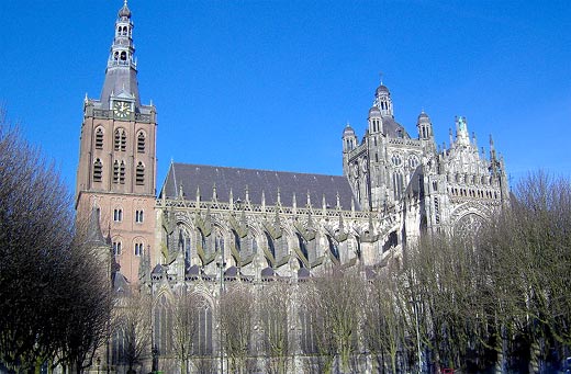 De laatgotische Sint Janskathedraal in 's Hertogenbosch.