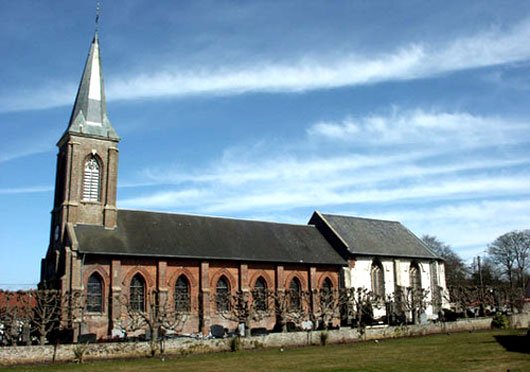 De huidige parochiekerk van St. Josse-sur-Mer.