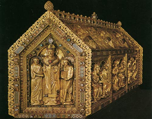 reliekschrijn van St. Servaas. Maastricht, ca. 1160. (Brussel, Kon. Mus. Kunst & Gesch.)