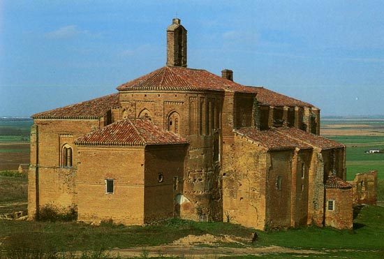 de kerk La Peregrina van het vroegere Franciscanenklooster in Sahagun