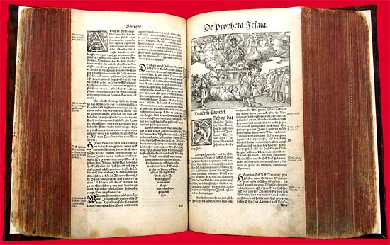 De H. Schrift: het enige gezag voor protestanten. Lutherse Bijbel, Magdeburg, H. Walther, 1545.