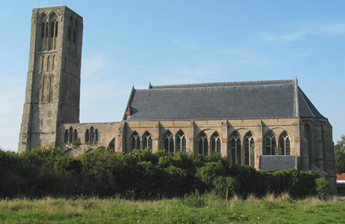 de gotische O.L.Vrouwkerk van Damme