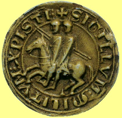 zegel van de Grootmeester van de Tempeliers (1255)