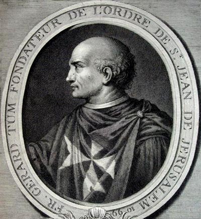 broeder Gerardo Sasso, stichter van de Ridders van St. Jan