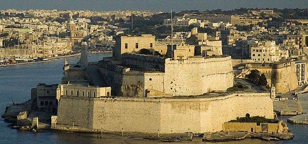 het fort San Angelo op het eiland Malta
