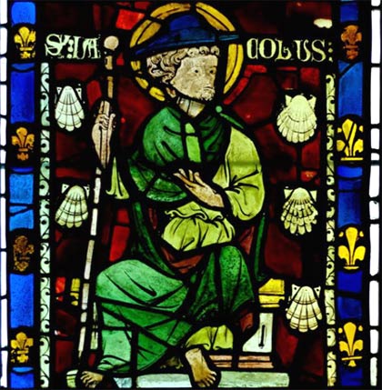 St. Jakob. Glasraam, 13de eeuw. Rouen, O.L.V. kathedraal