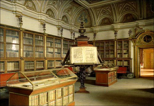 de archiefzaal van de kathedraal van Compostela