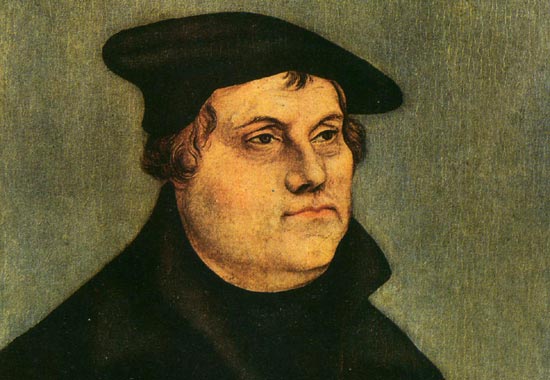 Maarten Luther. Lucas Cranach, 1529. Darmstadt, Hessisches Landesmuseum.