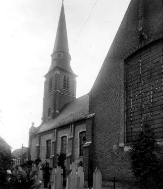 de St.-Blasiuskerk van Waardamme (einde 19de eeuw)