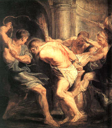 Geseling van Christus. P. P. Rubens, begin 17de eeuw. Gent, Museum voor Schone Kunsten