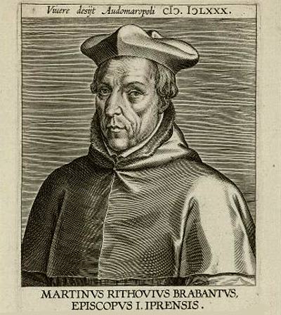 Bisschop Rithovius van Ieper die het aantal gasthuiszusters in 1570 op 7 bracht.
