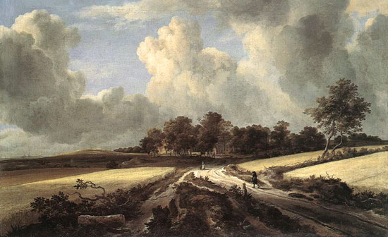 Landschap met tarwevelden. Jacob Isaacksz. van Ruisdael (1670). New York, Metropolitan Museum of Art.