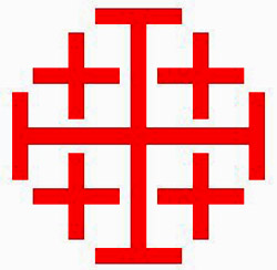 Het Jeruzalemkruis van de Orde van het H. Graf.