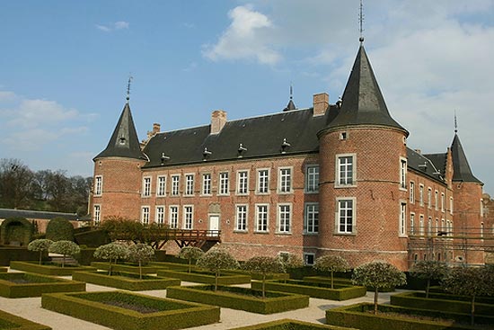 Westvleugel van het kasteel in de landcommanderij vanAlden Biesen.