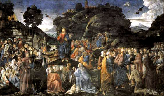 Cosimo Rosselli. Fresco, 1459. Vatikaan, Sixtijnse kapel.