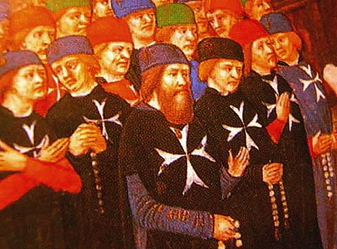 Groep ridders van de orde van St.-Jan van Jeruzalem