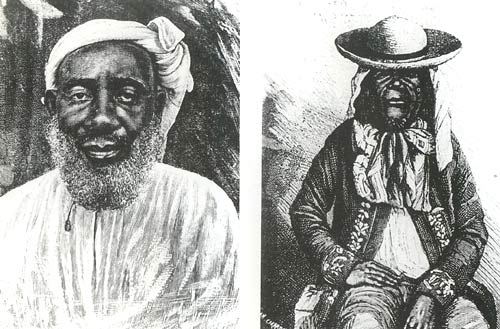 de Arabische slavenhandelaars Tippo-Tip en Msiri
