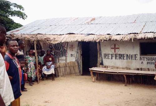 gezondheidscentrum in een Congolees dorp