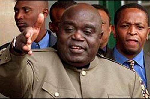 rebellenleider Laurent Kabila, opvolger van president Mobutu in 1997