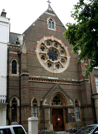 'Convent of the Assumption' aan Kensington Square in Londen