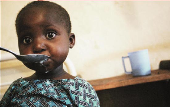 de kinderen zijn de eerste slachtoffers van de toenemende armoede in de DR Congo