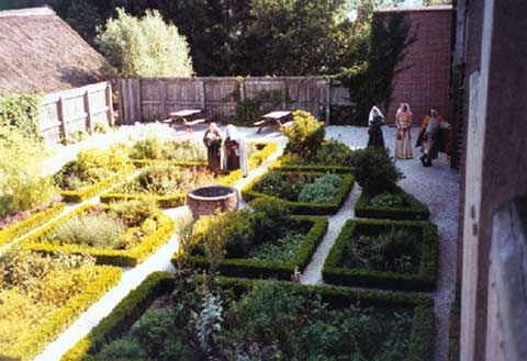 reconstructie van middeleeuwse kloostertuin