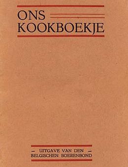 eerste editie van het kookboek van de Boerinnenbond (1927)