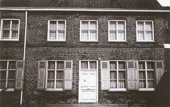 het woonhuis van de zusters in de jaren 1970