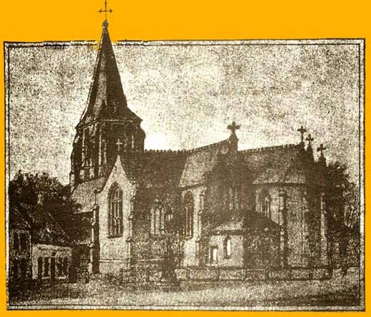 De St.-Martinuskerk voor Wereldoorlog I.