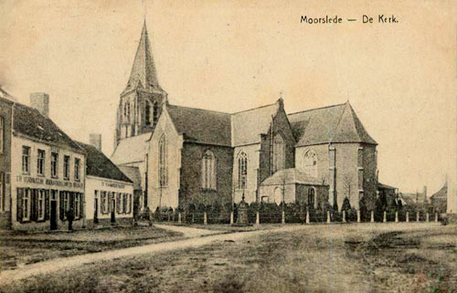 het kerkplein van Moorslede