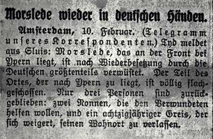 bericht in de Duitse krant 'Berliner Morgenpost' (12/2/1915)