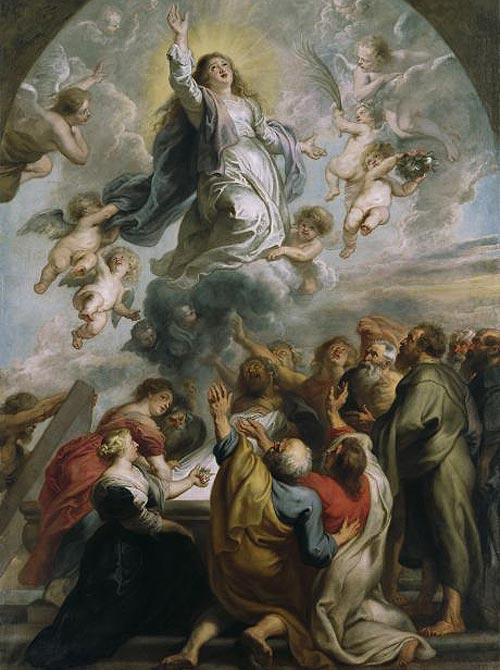 De Maagd Maria ten hemel opgenomen. P. P. Rubens, 1637. (Liechtenstein, Prinselijk Paleis)