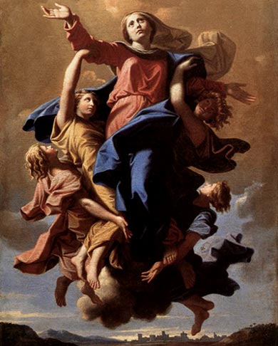 Maria in extase. Nicolas Poussin, 1640. Parijs, Louvre