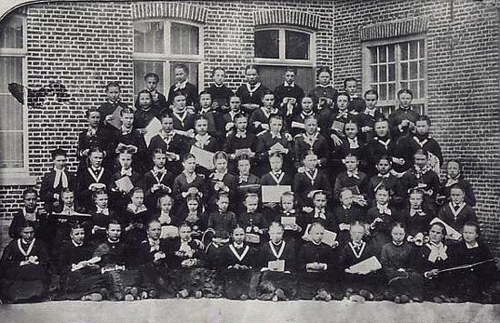 het pensionaat van het schooljaar 1874-75