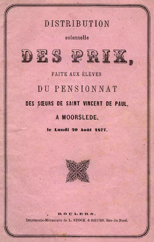 proclamatieboekje schooljaar 1876-77