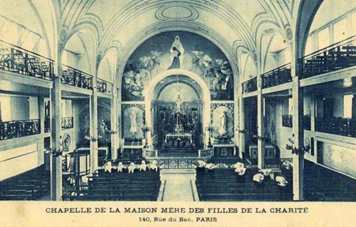 kapel van de 'Filles de la Charité de St.-Vincent de Paul' in Parijs