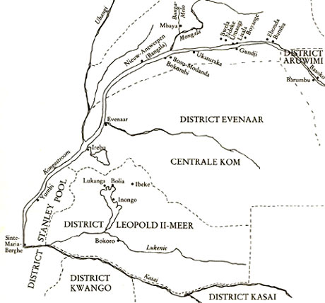 de missieposten van Scheut langs de Congostroom
