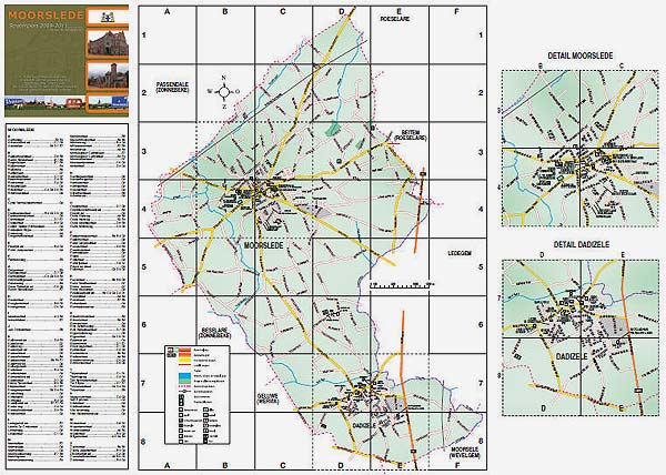 Officiel stratenplan van de gemeente Moorslede